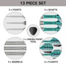 3er Set Steeldarts Target Hydro 03 22 g
