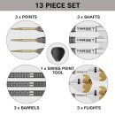 3er Set Steeldarts Target Redux 01