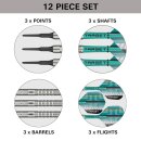 3er Set Softdarts Target Hydro 12