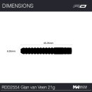 3er Set Steeldarts Red Dragon Gian van Veen 21 g