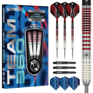 3er Set Steeldarts Winmau Team 360 Jack Johnson