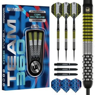 3er Set Steeldarts Winmau Team 360 Cori Wiltshire