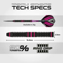 3er Set Steeldarts Winmau Team 360 Rebecca Allen