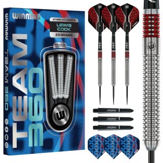 3er Set Steeldarts Winmau Team 360 Lewis Cook