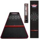 Dartteppich Bulls Carpet Black/Red 300 x 60 mit Oche