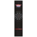Dartteppich Bulls Carpet Black/Red 300 x 60 mit Oche