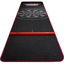 Dartteppich Bulls Carpet Black/Red 300 x 60 mit Oche