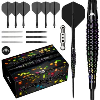 3er Set Steeldarts Mission Black Opal 24g