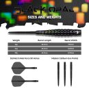 3er Set Steeldarts Mission Black Opal 24g
