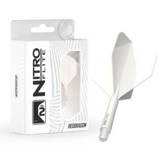 Red Dragon Nitro Flite No.2 White/White