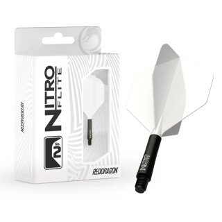 Red Dragon Nitro Flite No.2 Black/White Inter - 22,5 mm