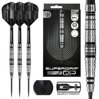 3er Set Steeldarts Harrows Supergrip Torpedo QPS