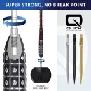 3x Harrows Quick Point HM Grip silver 30mm
