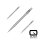3x Harrows Quick Point HM Grip silver 30mm