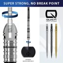 3x Harrows Quick Point Micro Ridge silver 40 mm