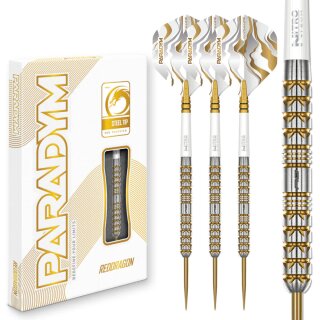 3er Set Steeldarts Red Dragon Paradym Gold & Silver Parallel 24 g