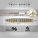 3er Set Steeldarts Red Dragon Paradym Gold & Silver Torpedo