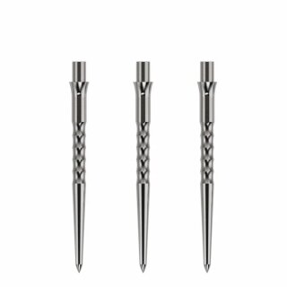 3x Caliburn Spitzen Evo Ripple -No Lip- 32 mm Silver EVO012