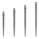 3x Caliburn Spitzen Evo Ripple -No Lip- 32 mm Silver EVO012