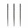 3x Caliburn Spitzen Evo Ripple -No Lip- Silver 36 mm EVO040