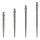 3x Caliburn Spitzen Evo Ripple -No Lip- Silver 36 mm EVO040