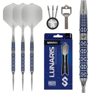 3er Set Steeldarts Winmau Lunaris Parallel Switch Point