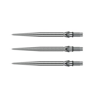 3x Winmau Switch Point Smooth Silver 40 mm