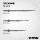 3x Winmau Switch Point Grooved Silver 30 mm