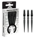 3x Winmau Switch Point Grooved Black 30 mm