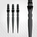 3x Winmau Switch Point Grooved Black 30 mm