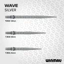 3x Winmau Switch Point Wave Silver 30 mm