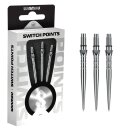 3x Winmau Switch Point Wave Silver 40 mm