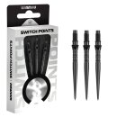3x Winmau Switch Point Wave Black 26 mm