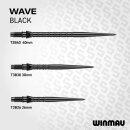 3x Winmau Switch Point Wave Black 26 mm