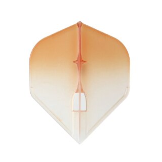 L-Style Flights Pro L1 Two Tone Standard Clear/Orange