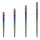 3x Caliburn Evo Spitzen Bamboo Rainbow 28 mm EVO113
