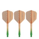 Caliburn SUP Moulded Shaft and Flight No.6 Logo Green-Orange