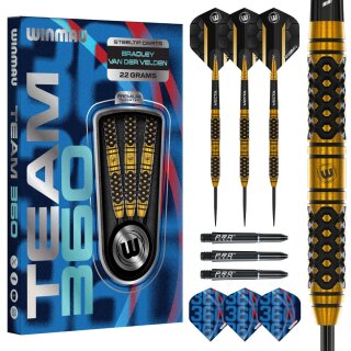 3er Set Steeldarts Winmau Team 360 Bradley van der Velden