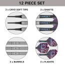 3er Set Softdarts Target Cryo 12