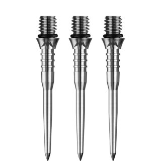 3x Mission Titan Pro Conversion Steel Dart Points - Grooved - Silver 30 mm X2472