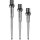 3x Mission Titan Pro Conversion Steel Dart Points - Grooved - Silver 30 mm X2472