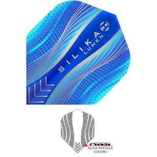 Dart Flights Harrows Silika Lumen Blue Standard