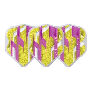 L-Style Flights EZ L1 Clear White - Mamo Series Yellow