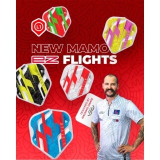 L-Style Flights EZ L1 Clear White - Mamo Series Red