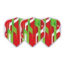 L-Style Flights EZ L1 Clear White - Mamo Series Red