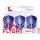 L-Style Flights EZ L1 Clear White - Prime Series Blue