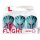 L-Style Flights EZ L1 Clear White - Prime Series Turquoise