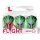L-Style Flights EZ L1 Clear White - Prime Series Green