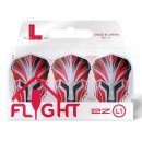 L-Style Flights EZ L1 Clear White - Prime Series Red