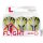 L-Style Flights EZ L1 Clear White - Prime Series Yellow